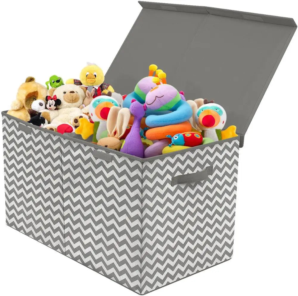 Collapsible Storage Home Organization Toy Playroom Closet Large Kids Storage Boxes & Bins Foldable Clothing Organizer Modern