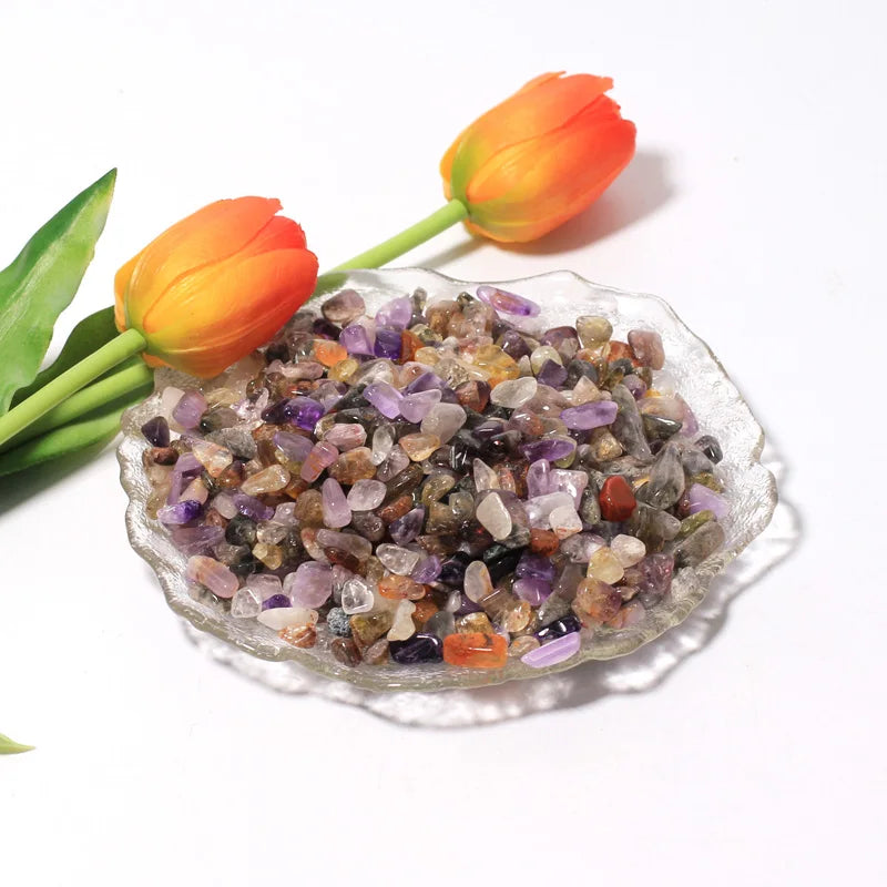 Factory Price Natural Auralite 23 Healing Stone Gemstones Crystal Chips Gravel for Decoration