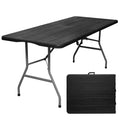 Wholesale Outdoor Heave Duty Home Camping 6ft Plastic Furniture Portable Rectangle Banquet HDPE Folding Table for Events