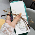 Fashion Students Computer Round Metal Eyeglasses Women Men Polygonal Anti Blue Light Optical Prescription Myopia Glasses