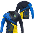 Fitspi Wholesale Custom Country Ukraine Ukrainian Flag 3d All Over Printed Unisex Classic Hoodie Sweatshirt Pullover