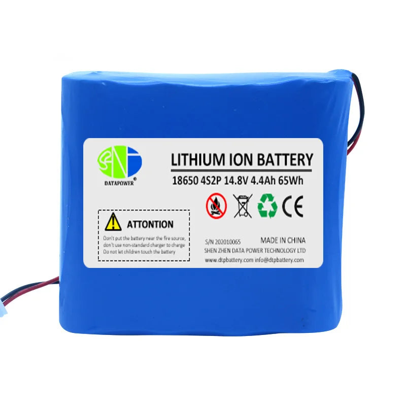 2026 Hot Sale Li Ion 18650 4S2P 14.8V 65Wh Rechargeable 18650  Lithium Batteries  for Solar Street Light Electric Wheelchair