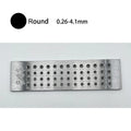 0.26-4.10mm Carbide Drawplates Circular Aperture  for Gold Silver Copper Wires Jewelry Tools