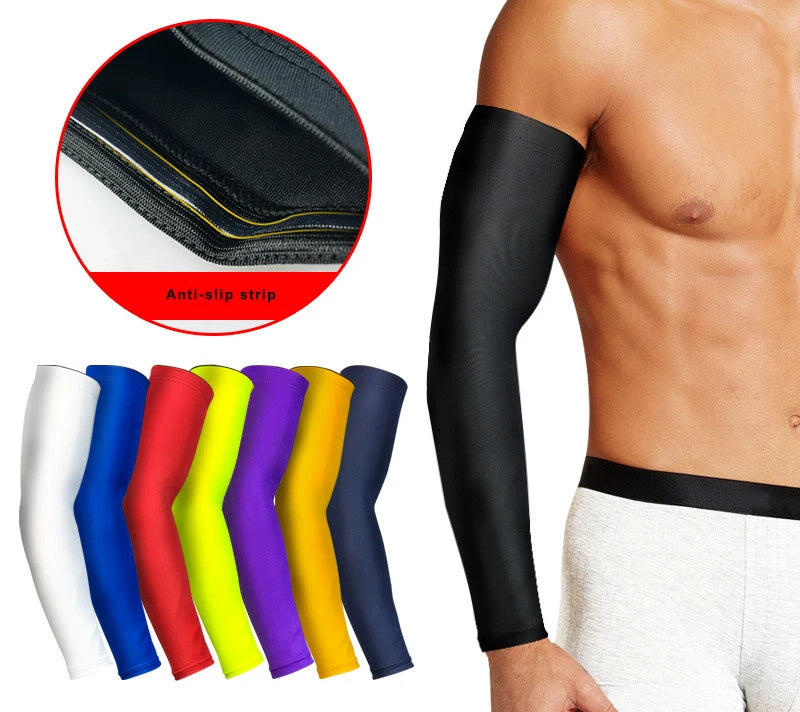 Sports Arm Sleeves Cycling Fishing Riding Sun Protection Elbow Compression Cycling Sleeves  Elastic Quick Dry Oversleeve