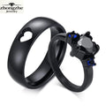 Zhongzhe Jewelry Couple Carbide Ring Fashionable Love Stainless Steel Ring High Quality Valentine's Day Rings for Couple