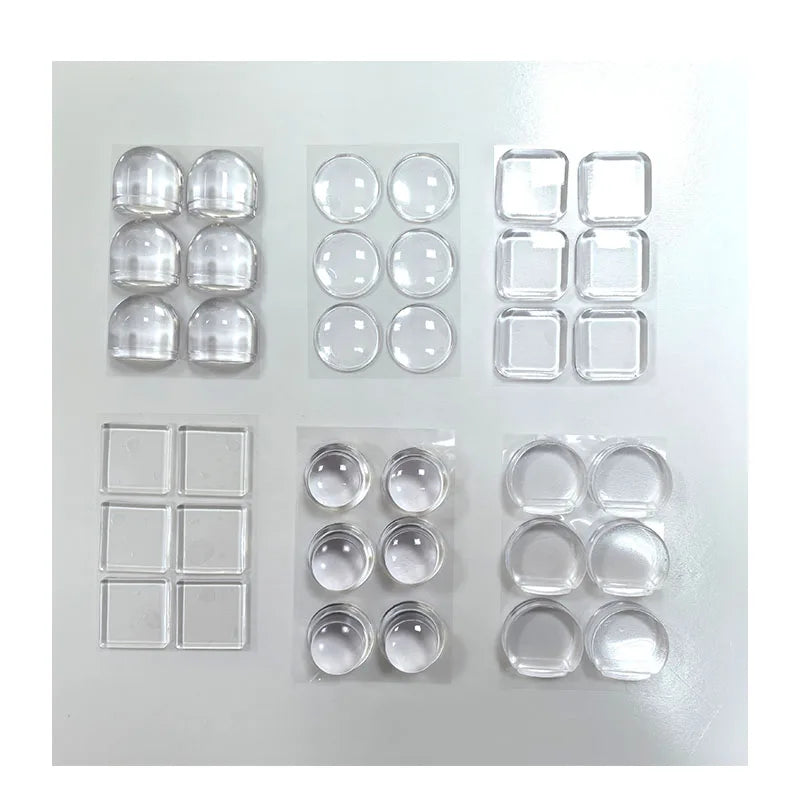 Clear Silicone Door Knobs Bumper Self-Adhesive Wall Protectors Anti Collision Rubber Door Stopper for Decorative Doorstops