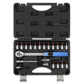 21pcs Torque Wrench 1/4-inch Hand Tools 2 ~ 24 N.m Multitool Wrench 1/4-inch Drive Click Ratchet Wrench