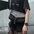 MOYYI National Letter Fashion Waterproof Crossbody Bags for Men Polyester Shoulder Messenger Bag School Travel Waist Bag