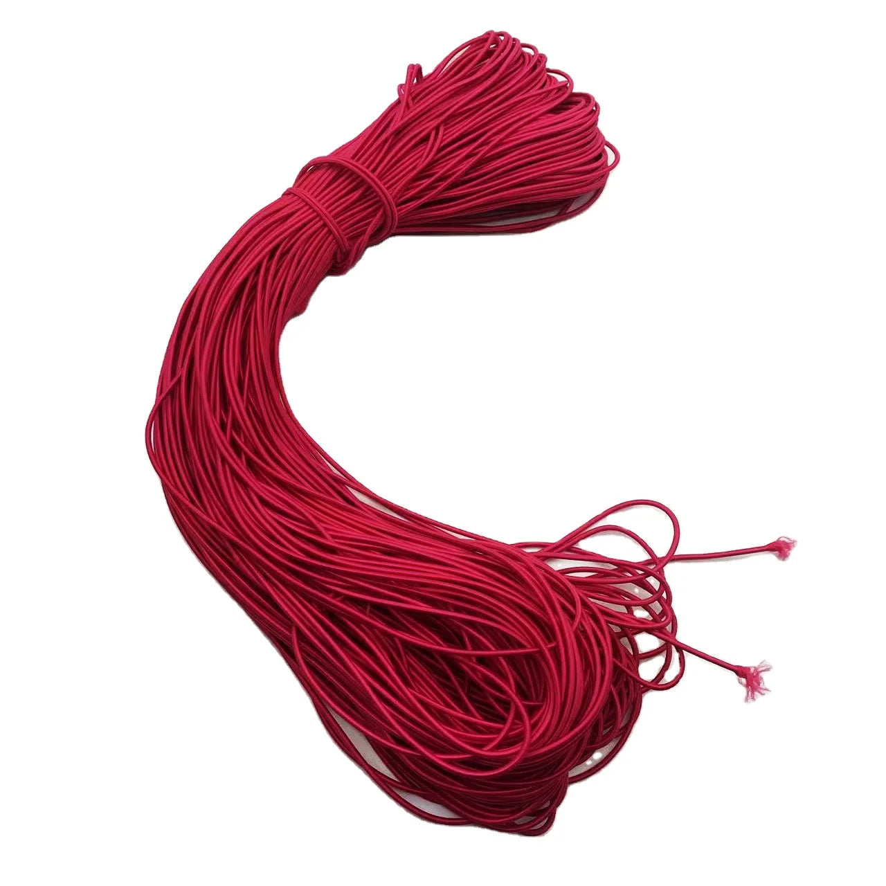 Custom Colors 2mm 3mm round Elastic Bungee Cord Stretch Rope Durable for Bags and Garments Promotional Waxed Finish