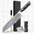 10% off Custom Logo G10 Handle 67 Layers Vg10 8 Inch Master Damascus Japanese Kiritsuke Chef Gyuto With Fish Bone Pattern
