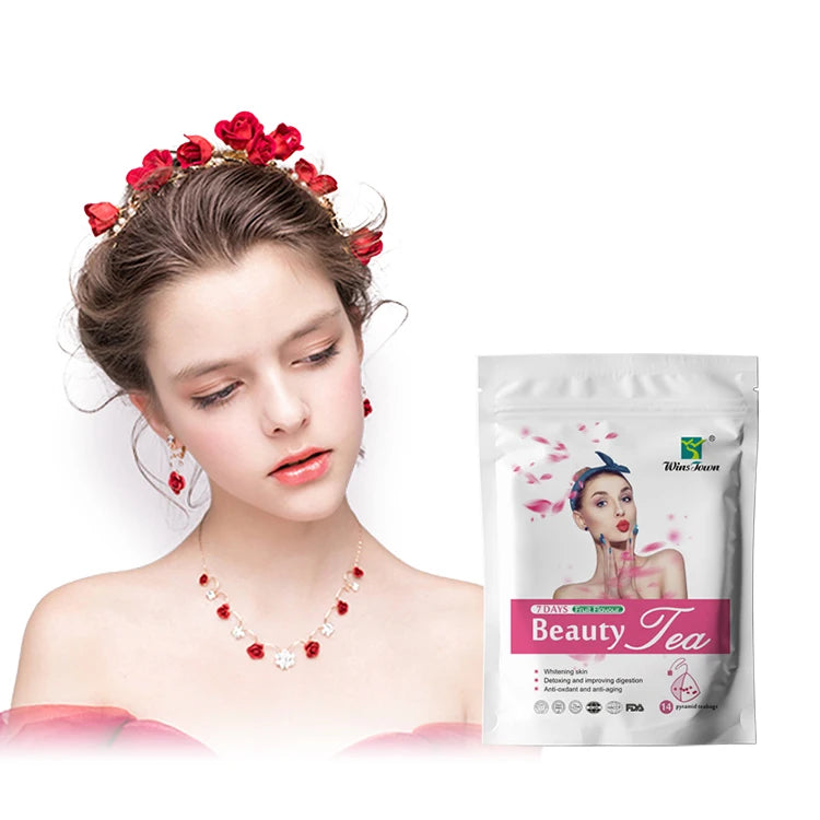 Skinny Tea Skin Beauty Glow Customized Herbal Glowing Skin Complexion 7 Days Beauty Tea