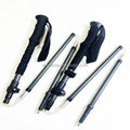 Nordic Style All-Terrain Folding Trekking Poles Durable Cork Handle Telescopic Walking Stick