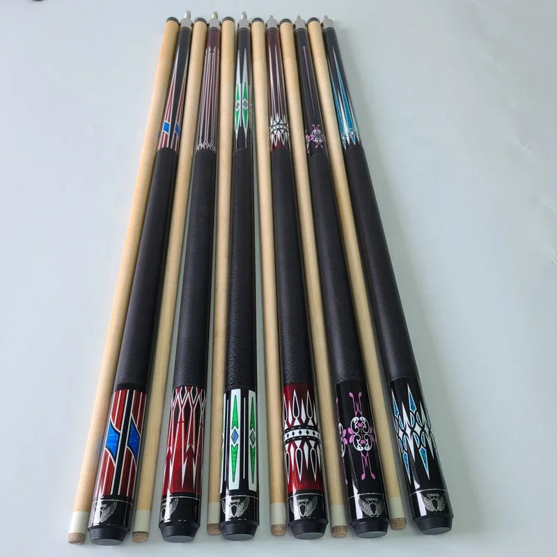 Cueangle New Patterns Pool Billiard Cue 58inch+13mm Tip Size Leather Wraps Cheap Price Pool Cue Sticks