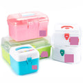 Multifunctional Double Layer Three Layer Storage Box Portable Medicine Storage Box Cosmetic Portable Toolbox Storage Box