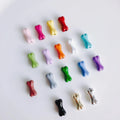 Dainty 7*15mm 3D Colorful Small Bone Loose Beaded Charm Alloy Beaded for Diy Necklace Bracelet Craft Jewelry Accessories