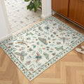 Small Non-Slip Throw Carpet Washable Parisian 2x3 Kitchen Rug for Entryway Bathroom Soft Door Mat Indoor Entrance Ultra-Thin Rug