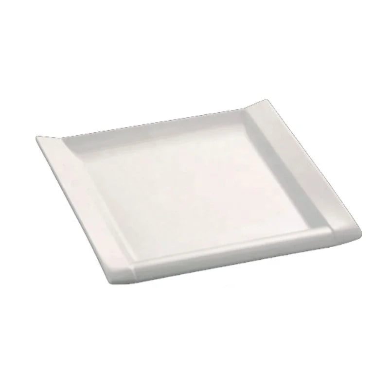 Wholesale Nordic Restaurant Dinner Wares 10 Inch White Square Melamine Charger Plate