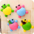 Cartoon Turtle Design Toothbrush Holder Sucker Hook Cute Tortoise Bathroom Decoration Accessories for Bath Toilet Supplies