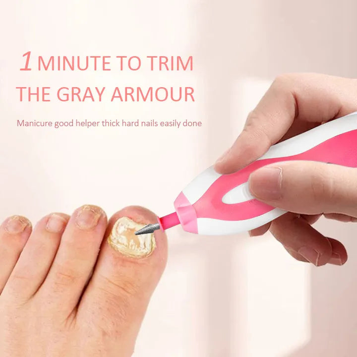 Rechargeable Automatic Electric Nail Trimmer Kids Nail Cutting Electric Nail Clipper with Led Light Callus Remover Electric