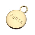 Wholesale Gold Color Custom Name Metal Stamped Jewelry  Labels  With Letter