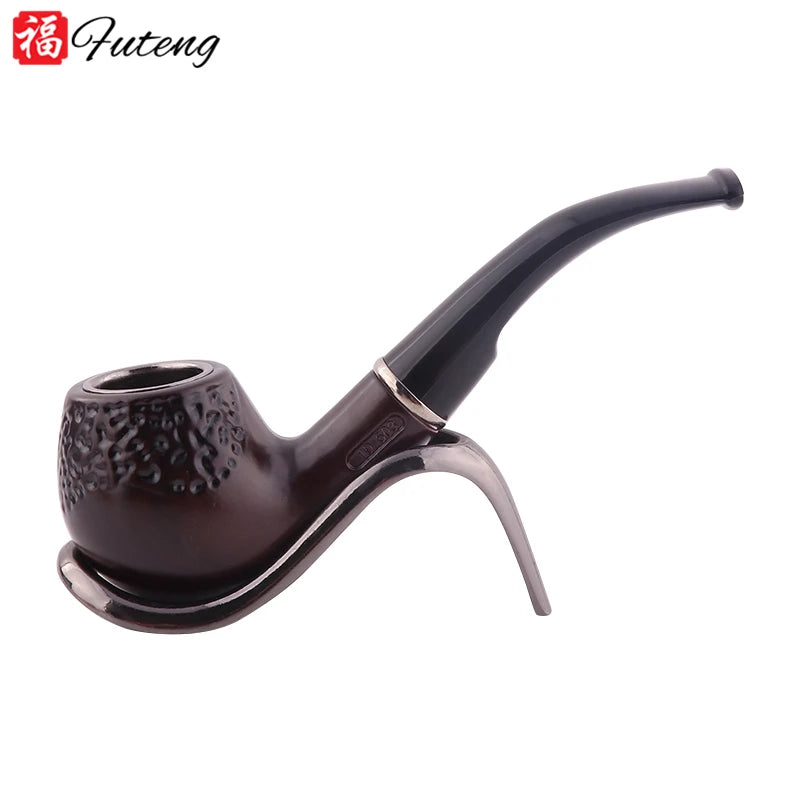 New Style Resin Wood Smoking Pipe Tobacco Pipe for Smoke Wholesale New Wooden Style Resin Pipe for Smoking