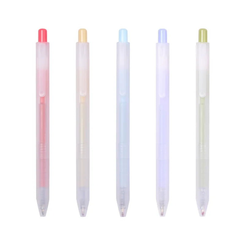 Press Fruit Color Fresh Ballpoint Pen for Student Office Supplies Carbon Gel Pen