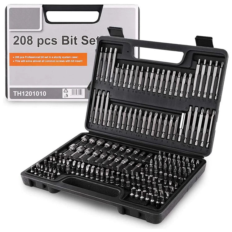 Portable 208pcs Durable Screwdriver Bit Set Most Popular Accessory for Power Tools