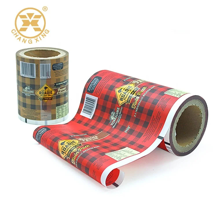 Matte Printed Flexible BOPP+CPP 40 Micron Heat Sealing Breakfast Cracker/Biscuit/Cookie Packing Film Roll Stock