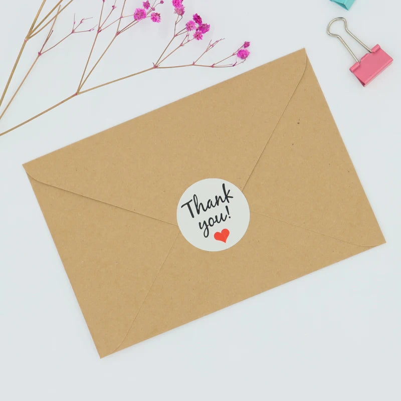 Water Based Glue 4X6 Inch Eco-friendly Card Kraft Paper Envelope Customized Print Wedding Envelopes with Stickers