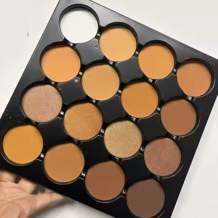 New Long Lasting Brighten 16 Color Makeup Face Contour Cosmetics Matte Makeup Pressed Powder Palette