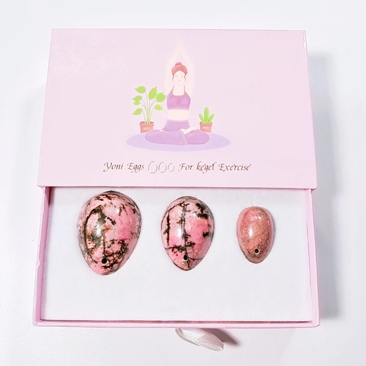 DIY Bulk Drilled Yoni Jade Eggs for Kegel Exercise Pelvic Muscle Tightening Eggs for Sale or Decoration Crystals Healing Stones