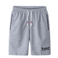 Men's Summer Casual Cargo Shorts Quick-Drying & Loose Fit Mid Waist for Running Fitness Beach Leisure-Solid Pattern Gym Short