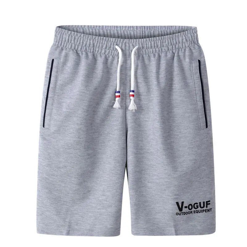Men's Summer Casual Cargo Shorts Quick-Drying & Loose Fit Mid Waist for Running Fitness Beach Leisure-Solid Pattern Gym Short