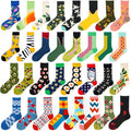 2026 Custom Logo Design Oem Happy Fashion Street Unisex Men Women Funny Dress Tube Socks Men