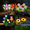 Solar Garden Lights Led Light Outdoor Multi-Color Changing Lily Solar Flower Lights for Patio Yard Garden Decoration