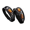 2025 Men's Classic Multilayer Bracelet with Tiger Eye Leather Hematite Stone Beads for Wedding or Gift Men Women's Accessory