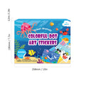 Children's DIY Art Set Early Education Cartoon Animal Ocean Princess Dinosaur Decorative Stickers with Colorful Dots