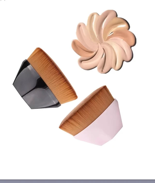 Hot Sale Wholesale 55 Synthetic Kabuki Single Loose Powder Private Label Foundation Brush Flat Top Makeup Brush