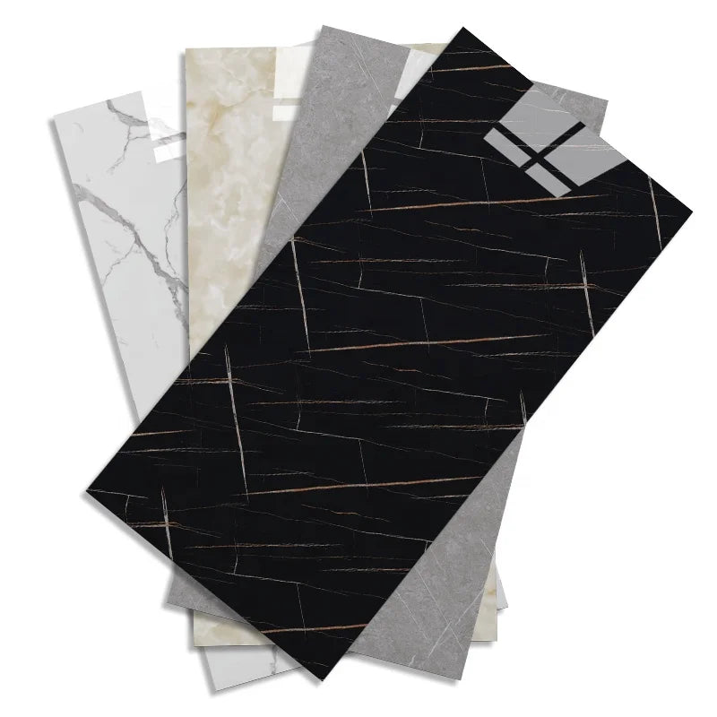 Modern Marble Design Peel and Stick Bathroom Wall Tile Stickers 3D Waterproof Wall Panel Stickers