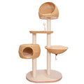 Wholesale Heavy-Duty Cat Tree with Multi-Level Sisal Scratching Posts Durable Wooden Base Perches for Large Cats