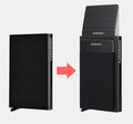 Upgrade Men's Fashion Credit Card Wallet Aluminum Slim Minimalist Front Pocket RFID Blocking Laser Printed No Closure 63g