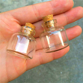 10ml Cheap Price Customized Handmade Mini Empty Glass Bottle With Cork Lid