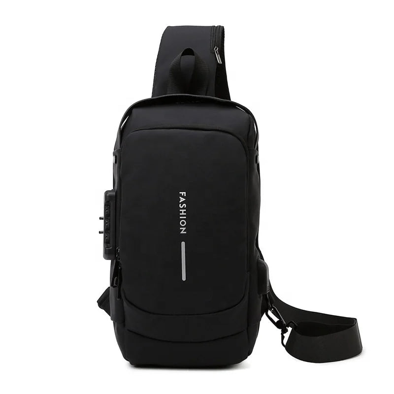 New Multifunctional Men Cross-body Password Anti-theft Package Outdoor Sports Shoulder Bag