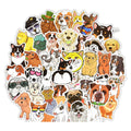 50Pcs Cute Cartoon Dog Pet Graffiti Stickers for Laptop Skateboard Motorcycle Car Vinyl Sticker
