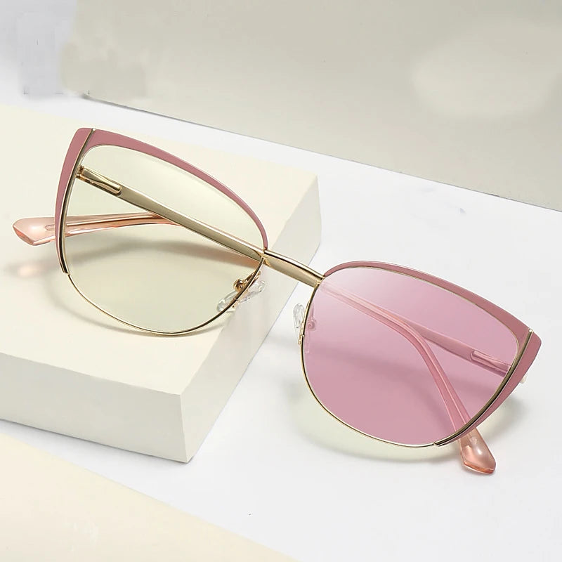 Frame Blue Light Blocking Glasses UV400 PC Photochromic Blue Light Glasses