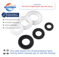Nylon Flat Washer Plastic Washer DIN125 Washer M3-M100 for Inflaming Retarding Household or Heavy/General Industry
