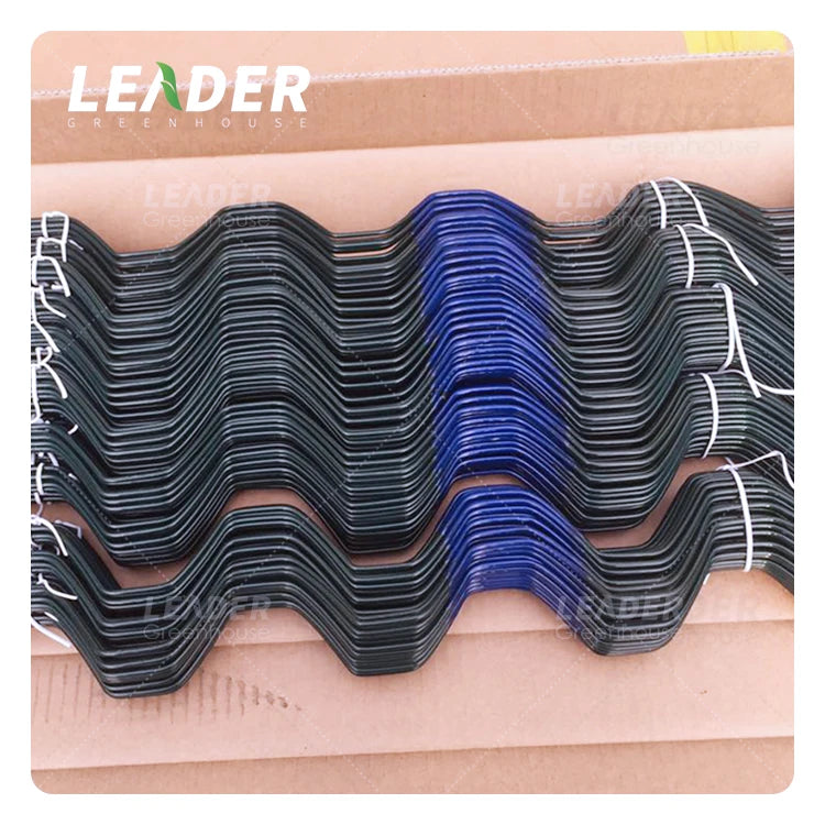 Agricultural Equipment Farm Multispan Greenhouse Accessories Plastic Coated Galvanized Steel 2.0mm Wiggle Wire for Film Locking