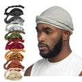 Fashion Soft Stretch Satin Lined Modal Satin Turban Bonnet Beanie Cap Outdoor Muslim Headwear for Men Women