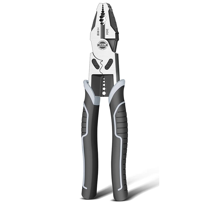 Industrial Grade Multi-Function Combination Pliers Wire Cutter Hog Ring Electric Crimper Fishing Vise-for DIY Customizable OEM