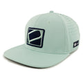 Custom 6 Panel Polyester Laser Perforated Breathable Cut Hole Flat Brim Hat Embroidery Logo Snapback Cap